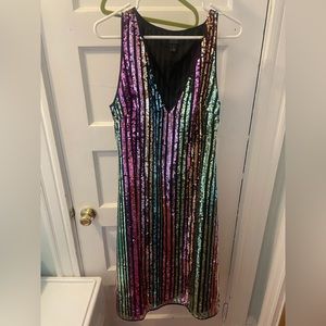 Sequin A-line Dress